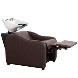 Lavaggio Camilla - skai Merlot - con alza gambe elettrico e massaggio vibrante