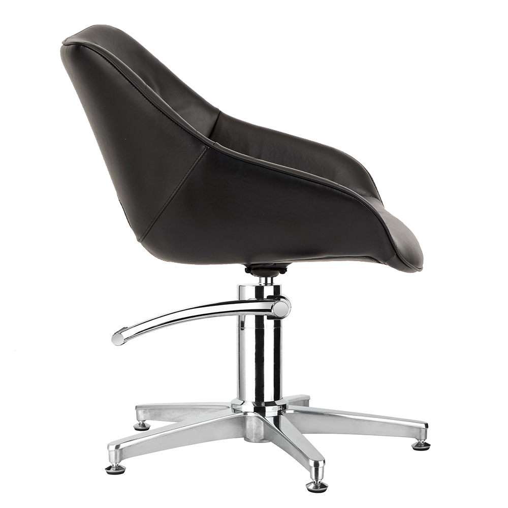 4109-BL Dawn Black Salon Chair Side