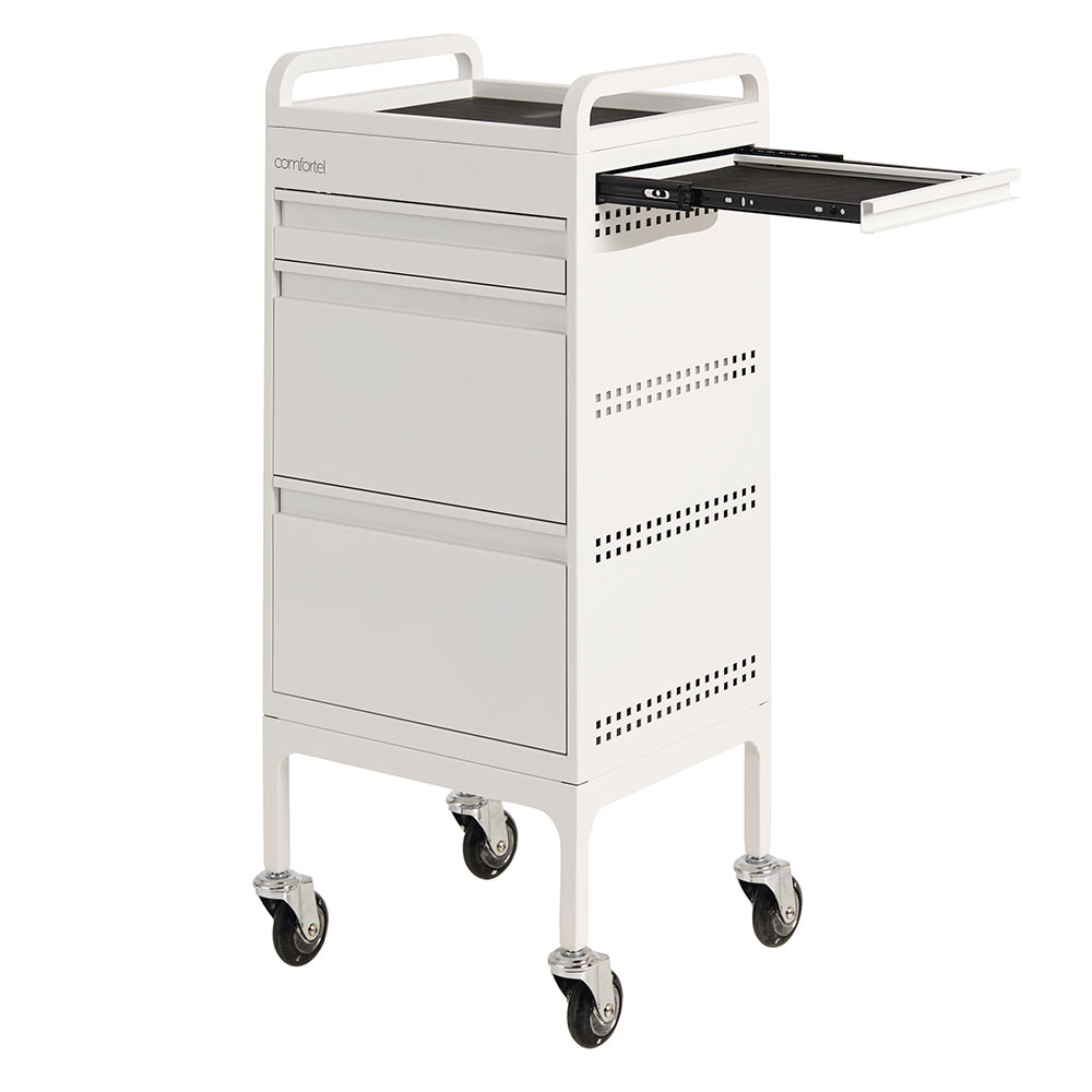 7022.W.01 Studio 3 White_Salon Trolley_