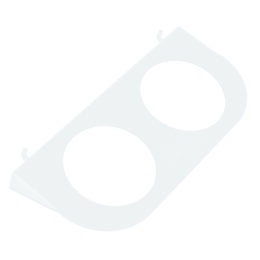 Supporto per ciotola tinta / phon – Accessorio per carrello bianco