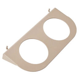 Supporto per ciotola tinta / phon II – Accessorio per carrello color beige champagne