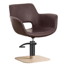 Milo Merlot - base quadrata Champagne Beige - pompa nera
