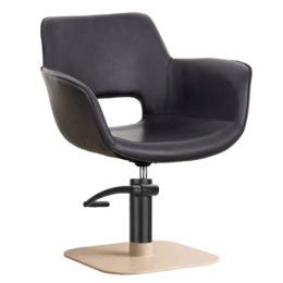 Milo Midnight - base quadrata Champagne Beige - pompa nera